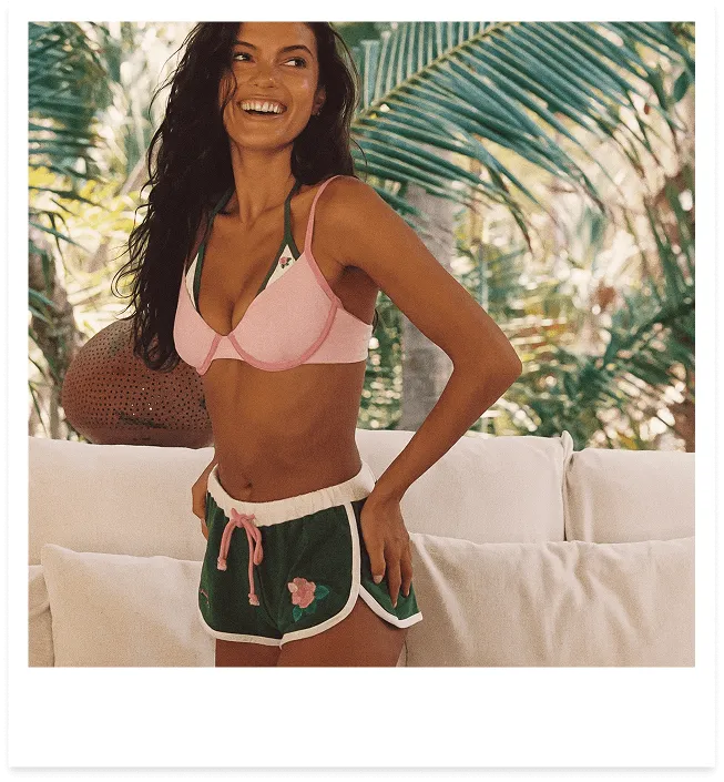 Gemini Top and Fiona Bottoms in Gumamela Embroidery